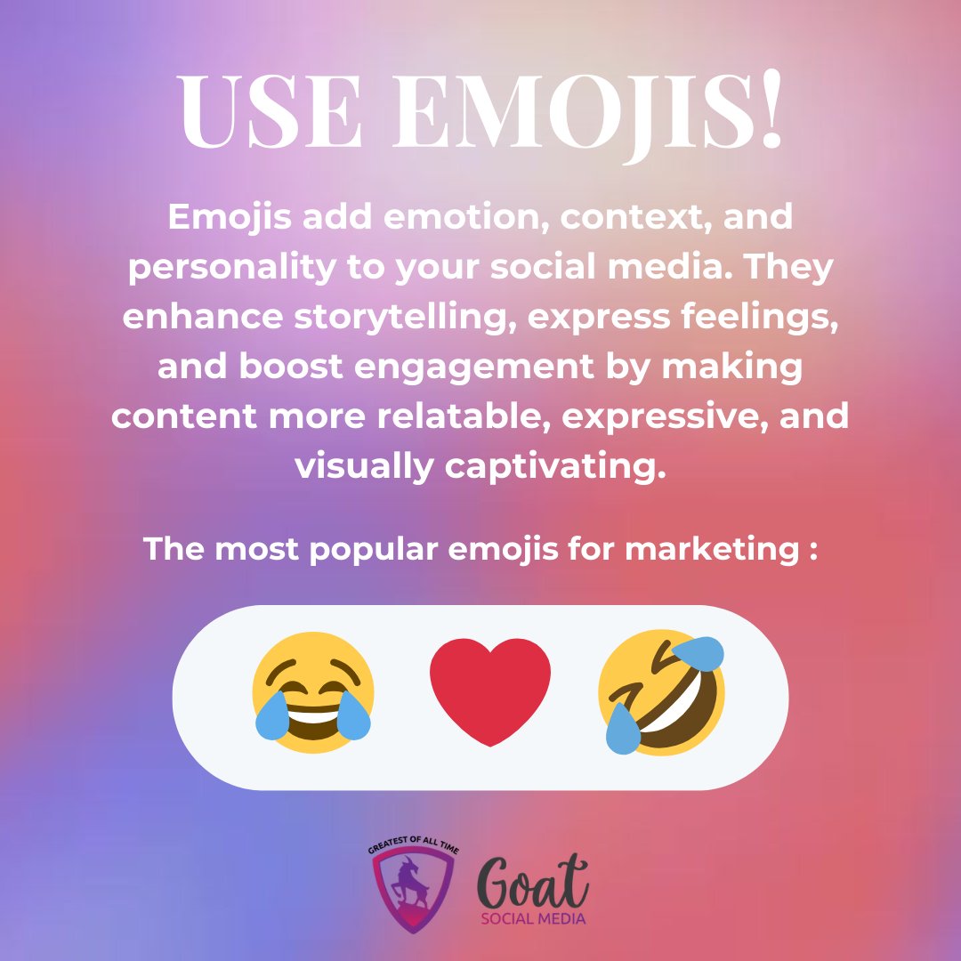 😲 Emojis have the unique power to boost click-through rates, open rates, shares, and interactions—when used intentionally. They add context and emotion to your posts, making your message more relatable and memorable. #LetsGetSocial #SocialMediaManagement