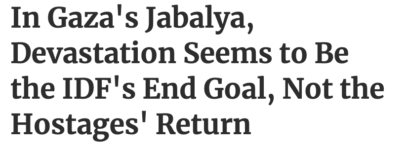 I guess nobody told <a href="/nytimes/">The New York Times</a>  or <a href="/BBC/">BBC</a> what's obvious to Haaretz... The genocide-denial of Western media will be an important part of history's indictment of those responsible