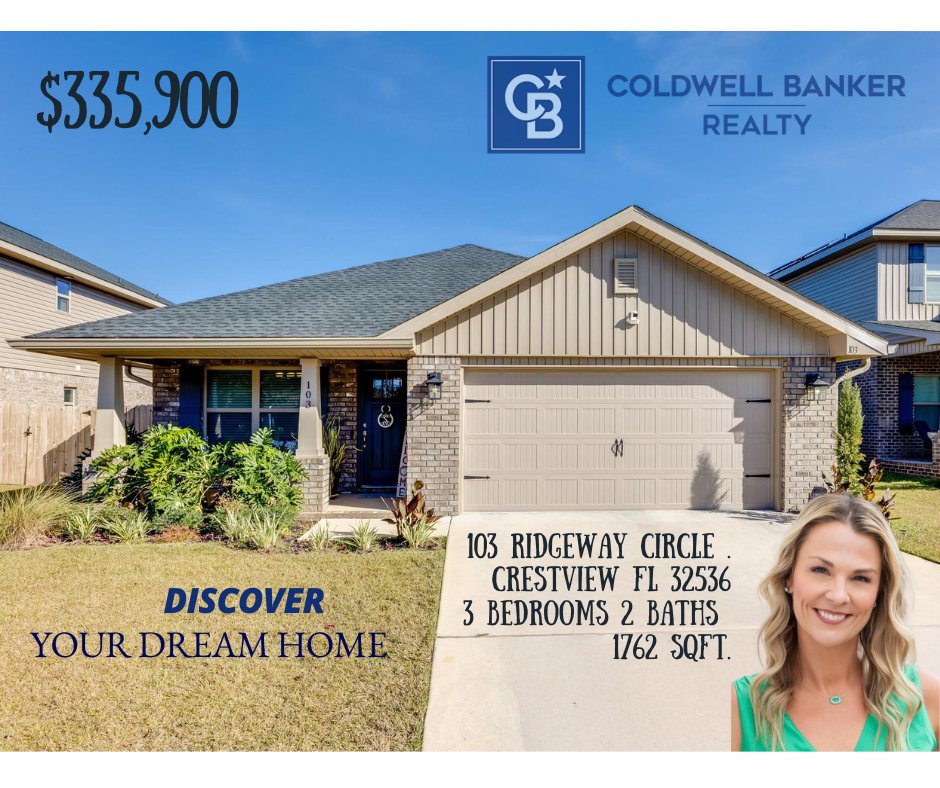 Kendrasheikho's tweet photo. #JustListed #DreamHome #AllBrickBeauty #ModernLiving #CommunityPool #RealEstate #PrivacyFence #kendrasellsthecoast #kendrasellsflorida #crestviewfloridarealestate #movingwiththemilitary #militaryrelocationprofessional #coldwellbankerrealty https://t.co/2nAJ9FF1bZ