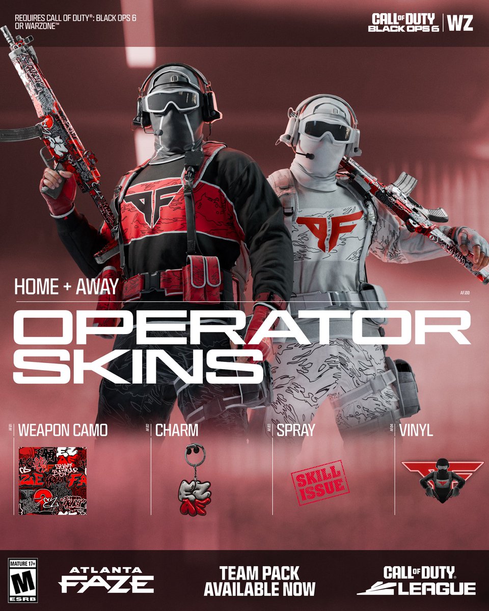 Atlanta FaZe (@atlfaze) on Twitter photo 🚨 TEAM PACK GIVEAWAY 🚨
- Must follow <a href="/ATLFaZe/">Atlanta FaZe</a>
- Like and Repost
- Reply with your platform choice
Winners will be selected on Jan 7 🎁 🚨 TEAM PACK GIVEAWAY 🚨
- Must follow <a href="/ATLFaZe/">Atlanta FaZe</a>
- Like and Repost
- Reply with your platform choice
Winners will be selected on Jan 7 🎁