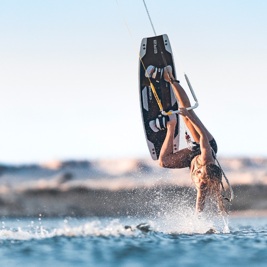 Splish, splash - @theresetaabbel owning the Taiba Lagoon. 🌊

📸 @supernothing_ofc | <a href="/thomasburblies/">Thomas Burblies</a> 

#ridecore #corekites #kitesurf #kitesurfing #kiteboarding #gokiting