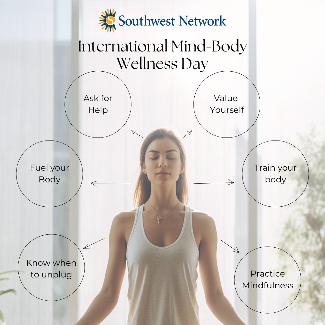 Today we celebrate International Mind-Body Wellness Day! 🧘‍♀️❤️ Let’s embrace holistic health by nurturing our mental and physical well-being. Share your wellness journey below! 👇 #MindBodyWellness #SelfCareJourney
