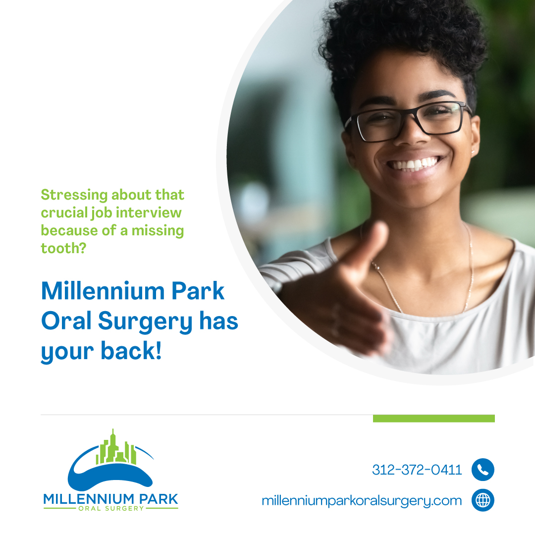 MPOS_IL's tweet image. Stressing about a job interview due to a missing tooth? MPOS can help restore your confidence with a glorious smile!👔😁

Dental implants resemble natural teeth and are surgically inserted for a perfect solution.

📞312-372-0411

#MPOS #DentalImplants #JobInterviewConfidence