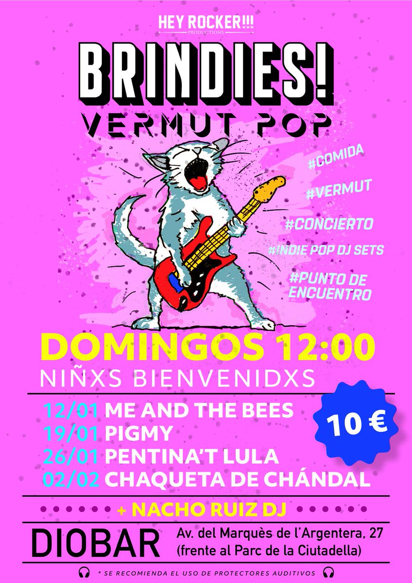 Indie Lovers (@indieloversm) on Twitter photo Ojito a un nuevo plan para 2025: 'Brindies! Vermut Pop' es un ciclo de vermut + concierto + comida griega + sesiones de DJ de <a href="/NachoRuiz/">Nacho Ruiz</a> en el Diobar de delante del Parc de la Ciutadella: primeras fechas, con <a href="/themeandthebees/">Me and the bees</a>, <a href="/PigmyLand/">Vicente Maciá</a>, <a href="/pentinatlula/">Pentina't Lula</a> y <a href="/Chaquetadechan1/">Chaqueta de Chándal</a>! Ojito a un nuevo plan para 2025: 'Brindies! Vermut Pop' es un ciclo de vermut + concierto + comida griega + sesiones de DJ de <a href="/NachoRuiz/">Nacho Ruiz</a> en el Diobar de delante del Parc de la Ciutadella: primeras fechas, con <a href="/themeandthebees/">Me and the bees</a>, <a href="/PigmyLand/">Vicente Maciá</a>, <a href="/pentinatlula/">Pentina't Lula</a> y <a href="/Chaquetadechan1/">Chaqueta de Chándal</a>!