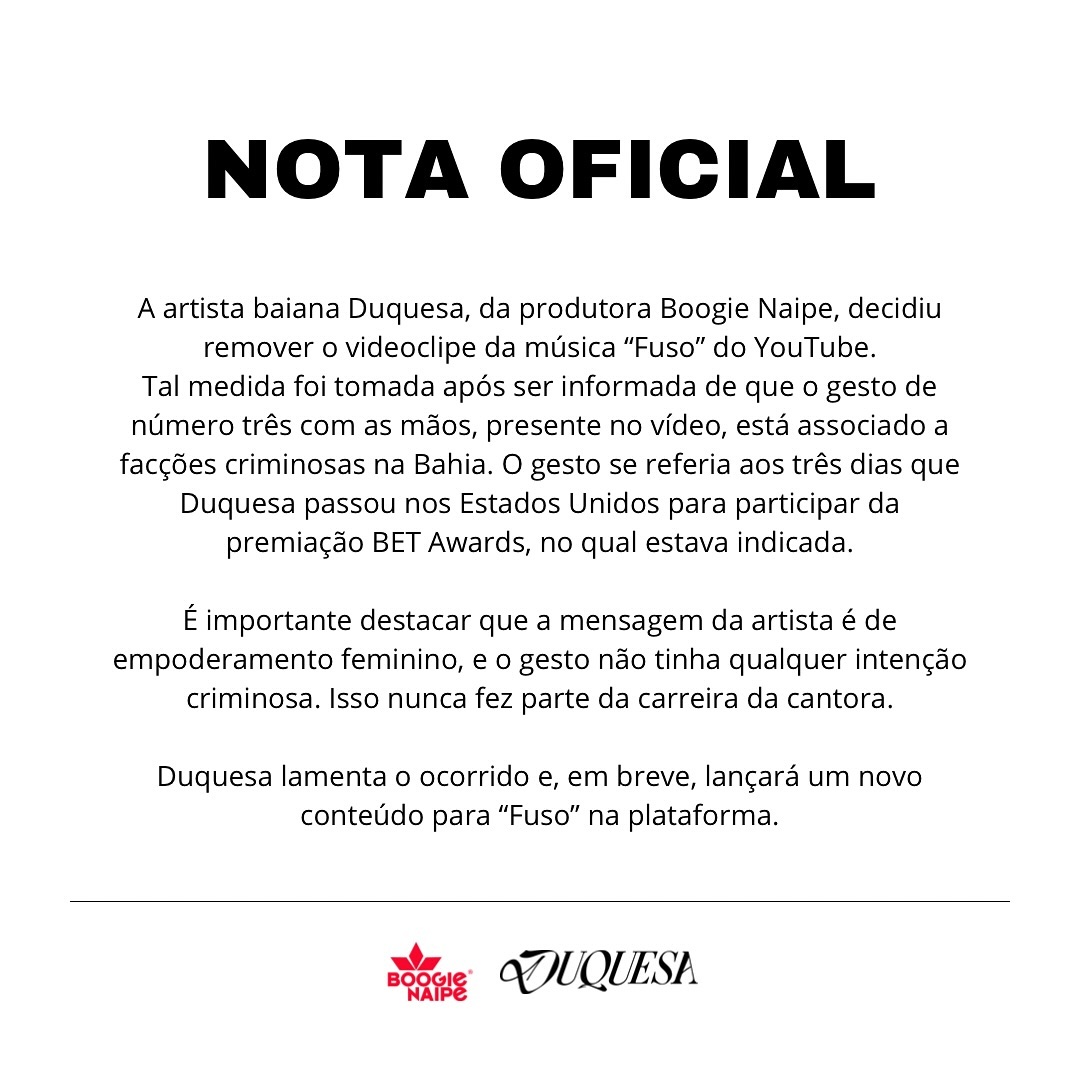 portalduquesa's tweet photo. ❗️ Nota oficial publicada por Duquesa. https://t.co/n2TIm3uuRJ