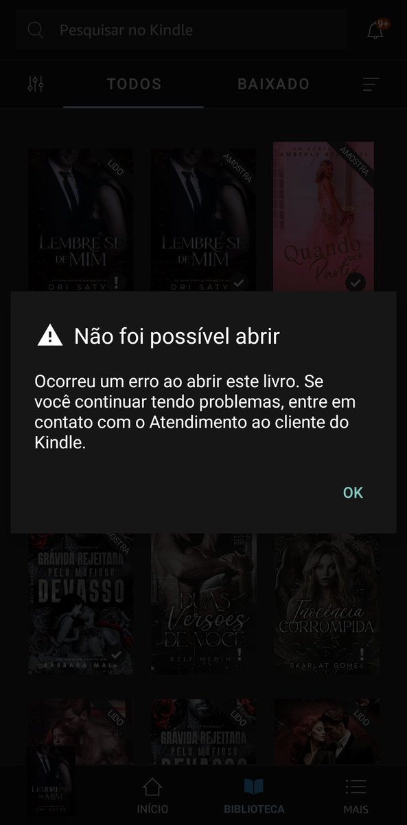 AnaCrs04's tweet photo. @karollsq E funcionou?Não tá querendo baixar meus livros,os que eu já comprei não abre de jeito nenhum https://t.co/ghZQENmzkX