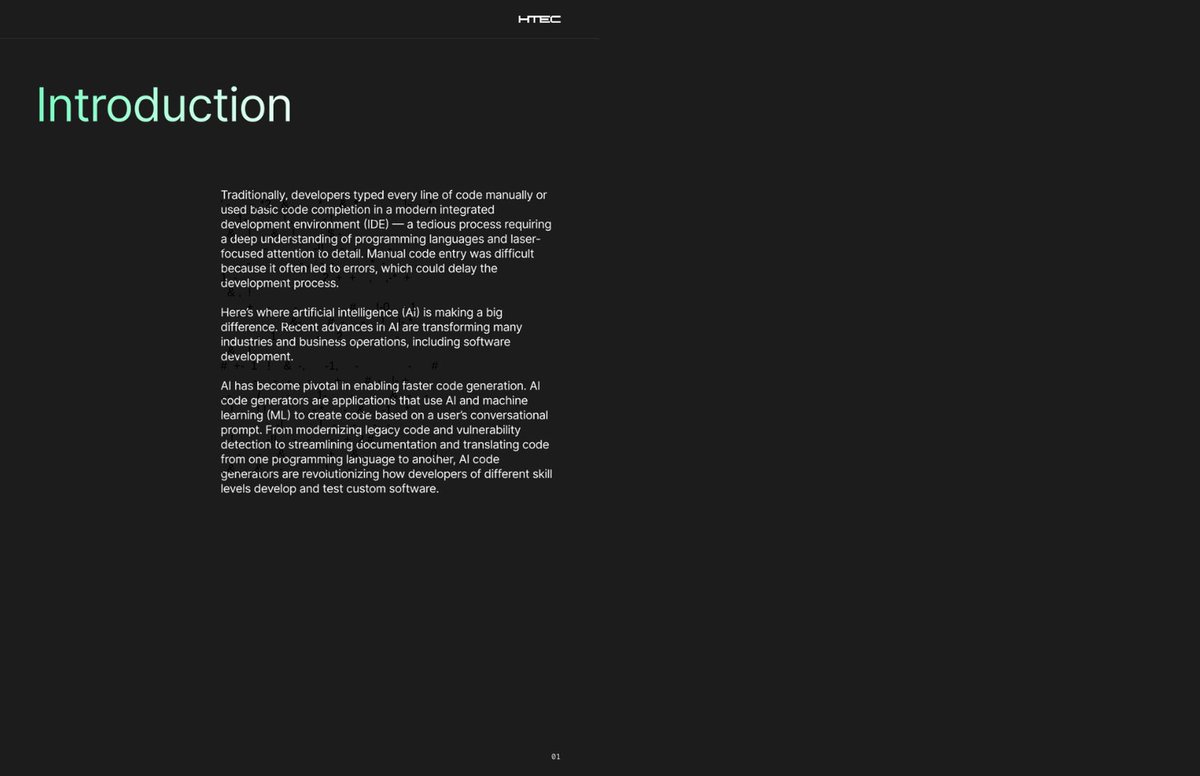 sarrah_talley__'s tweet image. Leading AI Code Generator 

Credit: Htec 

#ai #ml #aicodegenerator #aicode #debadipb #profitsolutions