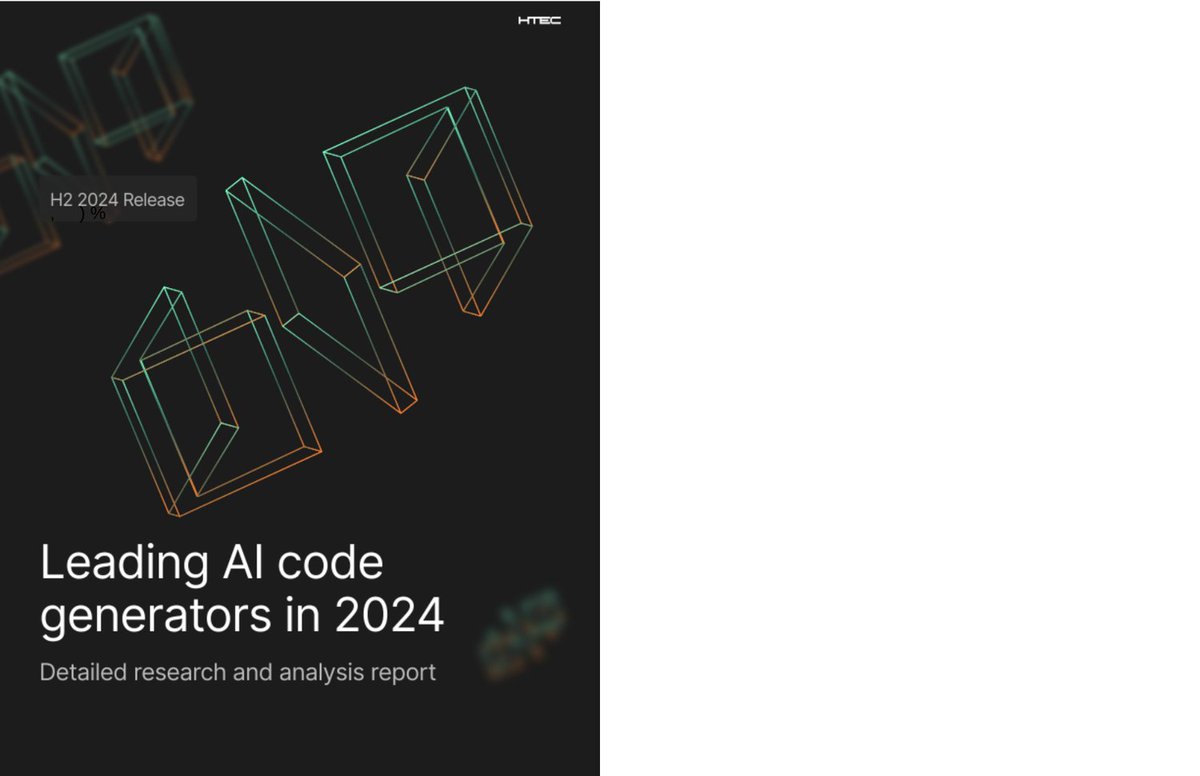 sarrah_talley__'s tweet image. Leading AI Code Generator 

Credit: Htec 

#ai #ml #aicodegenerator #aicode #debadipb #profitsolutions