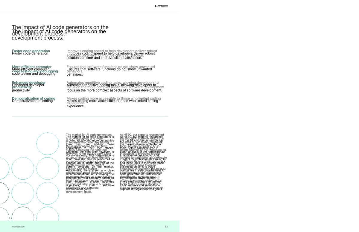 sarrah_talley__'s tweet image. Leading AI Code Generator 

Credit: Htec 

#ai #ml #aicodegenerator #aicode #debadipb #profitsolutions