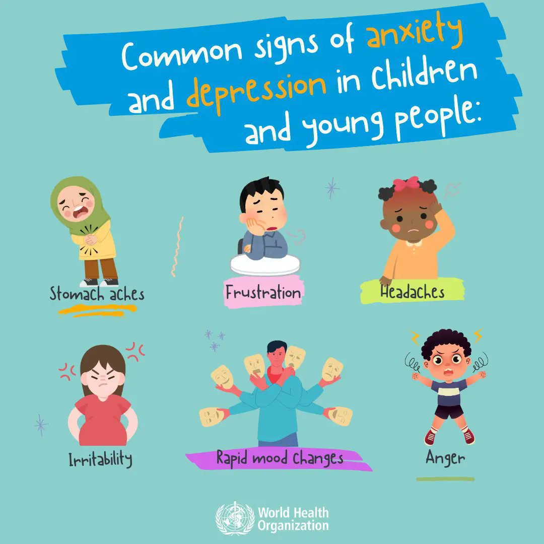 United Nations (@un) on Twitter photo Depression and anxiety in children and young people are often overlooked or misunderstood.
If you're a parent, caregiver or teacher, it's important to recognize the signs and know what to look for.
More from <a href="/WHO/">World Health Organization (WHO)</a>: who.int/publications/i… Depression and anxiety in children and young people are often overlooked or misunderstood.
If you're a parent, caregiver or teacher, it's important to recognize the signs and know what to look for.
More from <a href="/WHO/">World Health Organization (WHO)</a>: who.int/publications/i…
