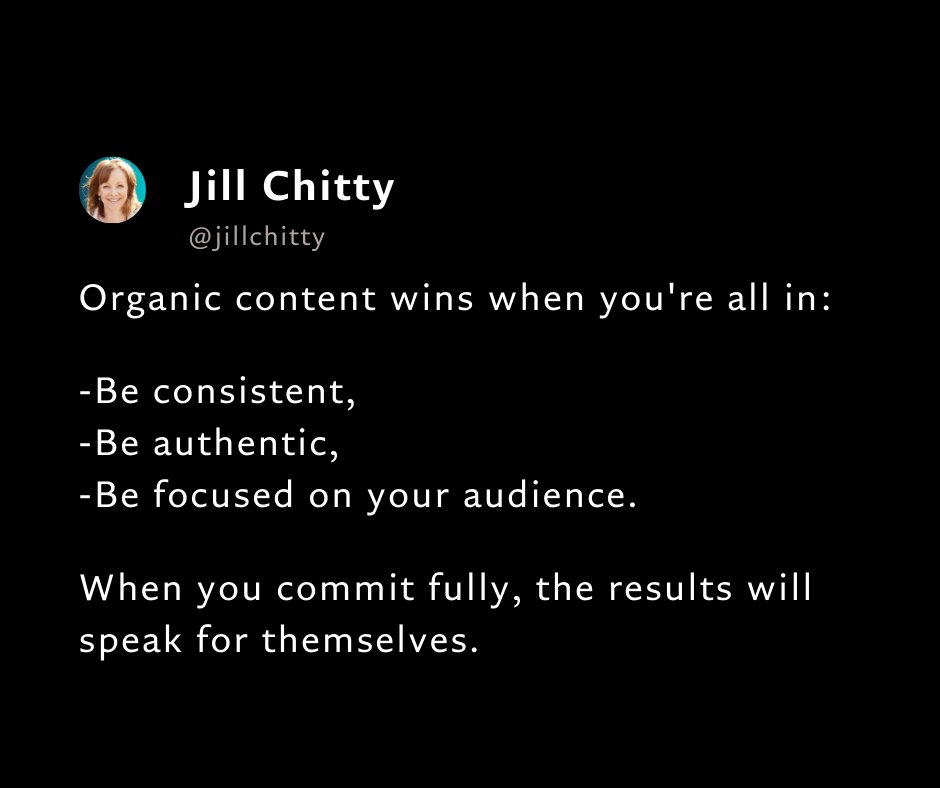 Zero marketing budget? Here’s a strategy that costs zero:
Post with purpose
Engage consistently
Evaluate and refine
Put your audience first
Optimise your profile

All it takes is your time, not money. There's power in  organic content, but it’s only effective when you’re all in.