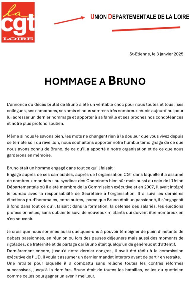 udcgt42's tweet photo. ⚫️ Hommage à notre camarade Bruno 🕊️ https://t.co/GR0qazWQDK