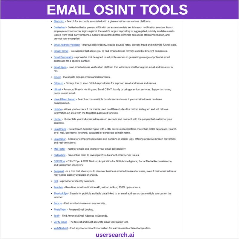 0xharshleen's tweet photo. Email OSINT tools ⚙ 📧 https://t.co/JMBx15n9Vy