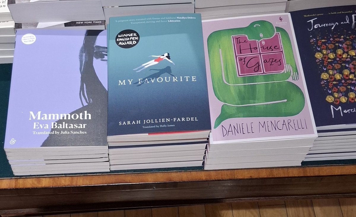 The Indigo Press (@pressindigothe) on Twitter photo SPOTTED at Oxford Blackwell's 👀
My Favourite by Sarah Jollien-Fardel, translated by Holly James, in incredible company on their fiction in translation table!
Thanks <a href="/turnarounduk/">Turnaround UK</a> for the pic SPOTTED at Oxford Blackwell's 👀
My Favourite by Sarah Jollien-Fardel, translated by Holly James, in incredible company on their fiction in translation table!
Thanks <a href="/turnarounduk/">Turnaround UK</a> for the pic