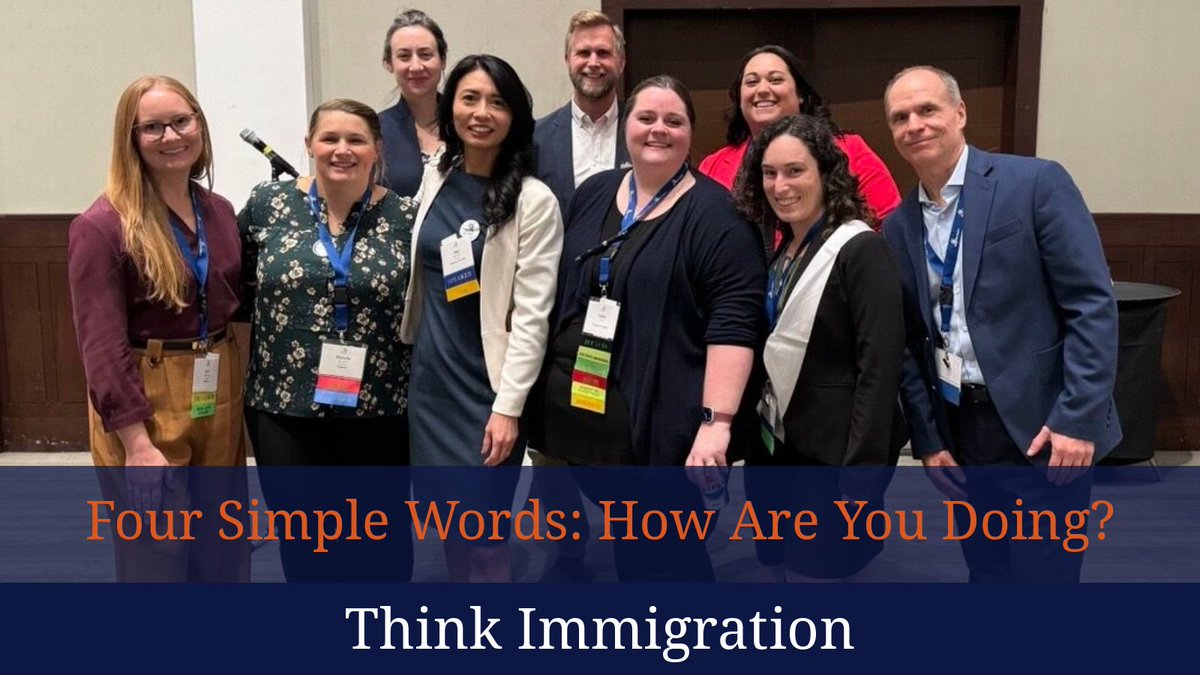 AILANational's tweet image. AILA New England Chapter Chair Miki Matrician and Media Liaison Anthony Pawelski share how four simple words spoken to colleagues and friends can bring people closer together and build community on AILA’s Blog: #ThinkImmigration bit.ly/4h0SjVm