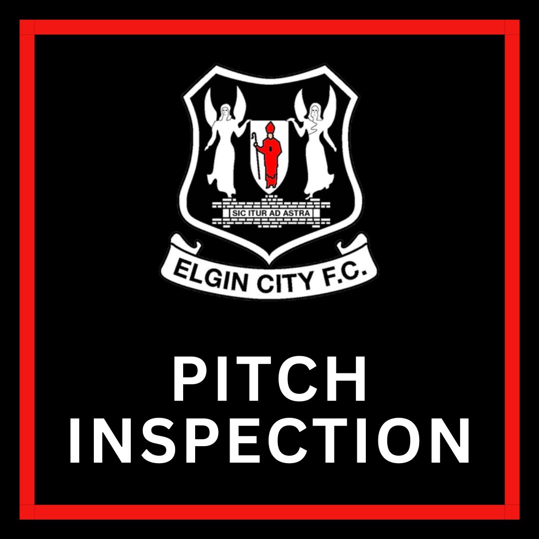 ElginCityFC's tweet image. PITCH INSPECTION

Tomorrow’s match v The Spartans is subject to a 8am pitch inspection tomorrow, prior to the departure of The Spartans from Edinburgh 

The pitch has been cleared of snow today and we await tonight’s temperatures to see the outcome of tomorrows inspection