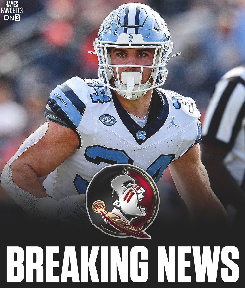 BREAKING: North Carolina transfer LB Caleb LaVallee has Committed to Florida State, he tells @on3sports

The 6’1 225 LB appeared in all 13 games this season 

3 years of eligibility remaining 

on3.com/transfer-porta…