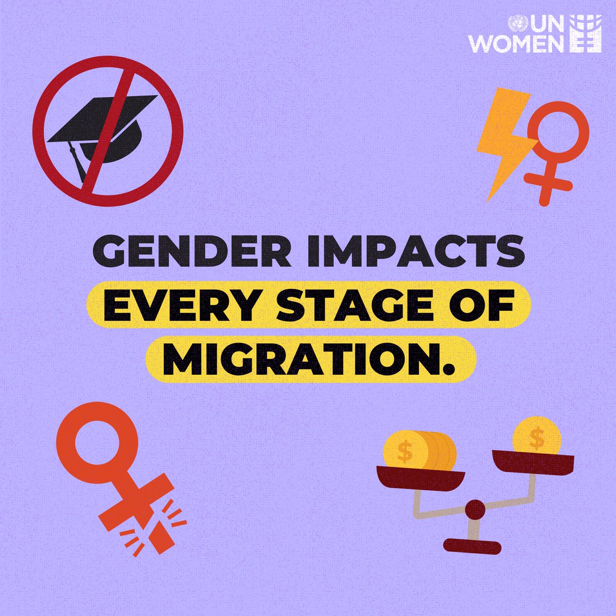 Migrant women contribute greatly to their countries of origin, transit, and destination.

Yet, many face gender-based discrimination at all stages of migration.

Migration policies must be gender-responsive to make migration an empowering journey for ALL.

unwo.men/m3Se50Uy7nR