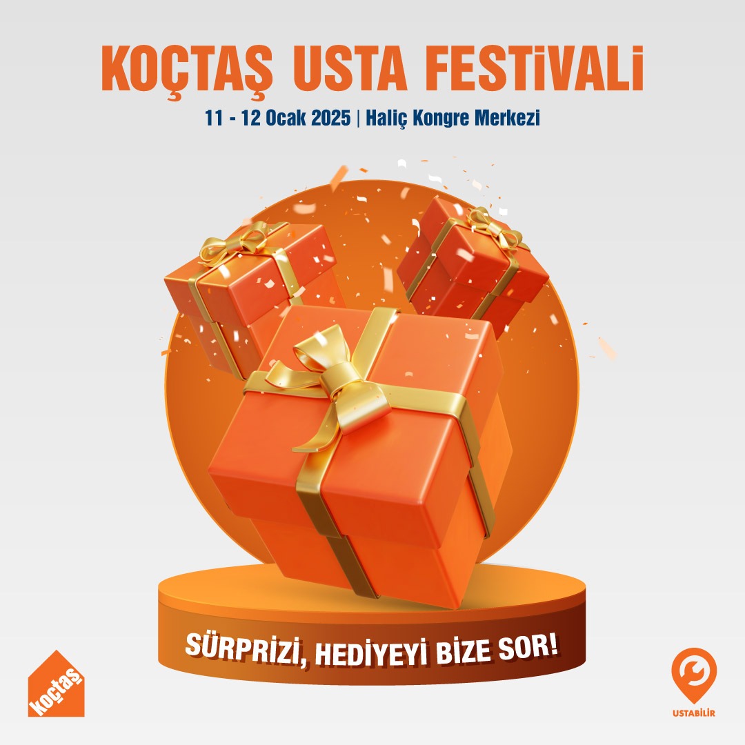 Anlattıklarımızdan daha fazlasını planlıyoruz, bu festivali sakın kaçırmayın diyoruz!🎉​

📅 Tarih: 11-12 Ocak​
📍 Yer: Haliç Kongre Merkezi​

Hadi, usta buluşmasının keyfini çıkaralım! Tüm ustalarımızı ve ailelerini bekliyoruz! ✨​

#Koçtaş #Ustabilir #UstaFest #Festival