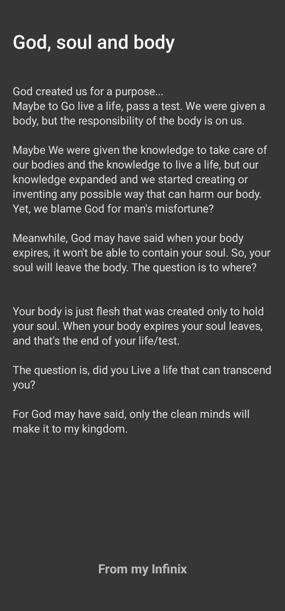 SirPhylosopher's tweet photo. Let your soul be clean. https://t.co/R46dRgF4NR