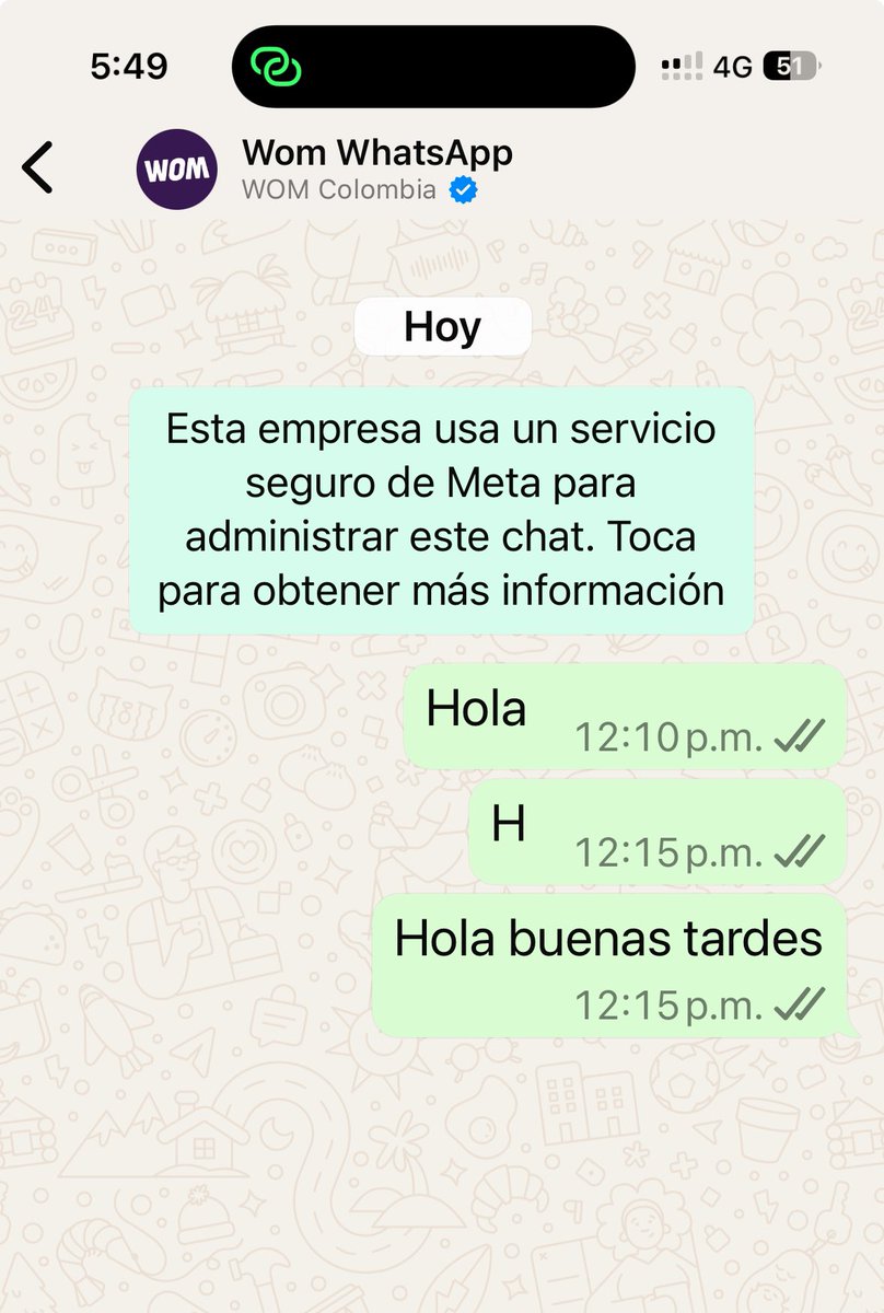 Sujeyriveramado's tweet photo. @womcolombia xq hay tan mala señal en #Guaviare? Nos dejan 2 y 3 horas sin servicio, nadie de su compañía da una explicación, se llama y solo hablan de pagar la factura, se escribe y dejan en visto, pasan un operador si vas a comprar planes. Una falta de respeto para los usuarios https://t.co/NwGAkv12mo