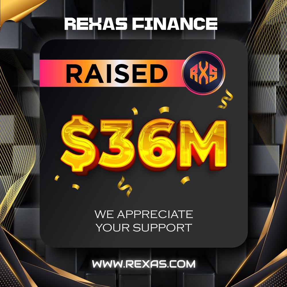 rexasfinance's tweet image. ⭐️ Milestone Achieved! ⭐️

Rexas Finance has successfully raised $36,000,000! 🚀

Thank you for your support! 👍

Buy Now: Rexas.com

#rexas $RXS #RexasFinance #crypto