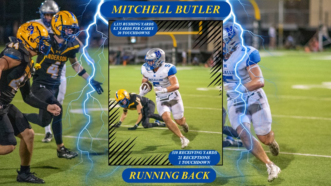 Senior Season Highlights 💪
132 CARRIES, 1115 RUSHING YARDS
8.4 Yds per carry
20 RUSHING TOUCHDOWNS
310 Receiving Yards
21 Receptions
1 Receiving Touchdown
Highlight Film Link👇
hudl.com/v/2QzW9q