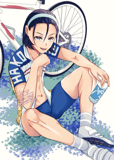 頑張って描いてた弱虫ペダルの東堂尽八さん。 