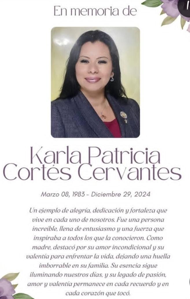 El 29 de diciembre 2024, en la alcaldía <a href="/AzcapotzalcoMx/">Alcaldía Azcapotzalco</a> en la Ciudad de México, un hombre asesinó de un balazo en la cabeza, a Karla Patricia Cortés Cervantes, y se llevó su auto, dejándola tirada en el arroyo vehicular, al lado de un osito de peluche que ella siempre llevaba en