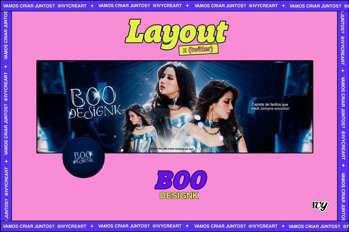 ✦Entrega para: <a href="/boodesignk/">Boo</a> 
Obrigada por pedir em Ivycreart 🩷!