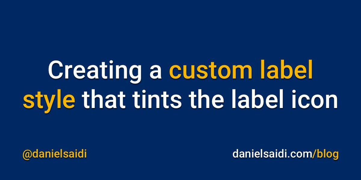 CodingExplorer's tweet image. Creating a custom label style that tints the label icon — danielsaidi.com/blog/2024/04/0… via @danielsaidi
#swift #swiftLang #swiftUI #iOSdevelopment #iOSdev #iOSProgramming