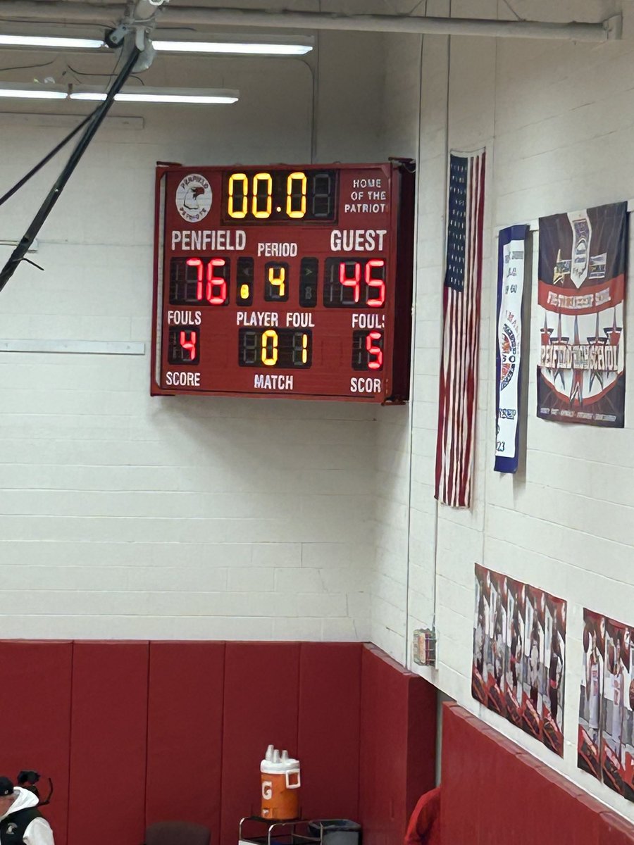 Penfield moves to 7-1 w a win at home vs. Padilla 76-45.