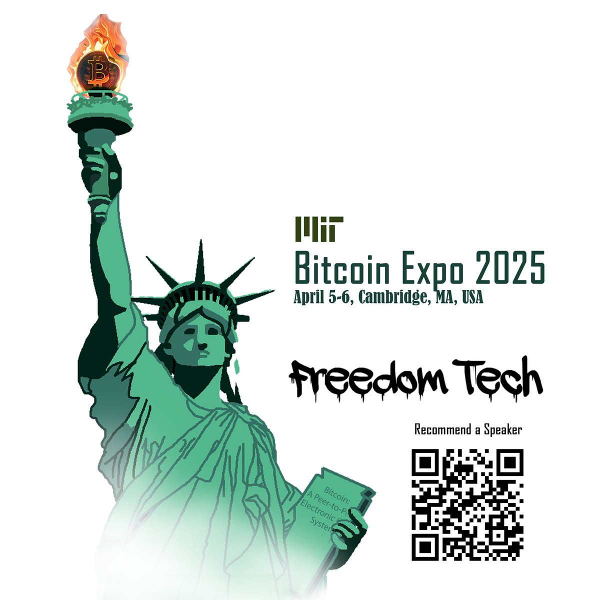 16 years since the genesis! We are pleased to announce the dates for the #MITBitcoinExpo 2025. April 5-6, 2024. Save the date 🧵