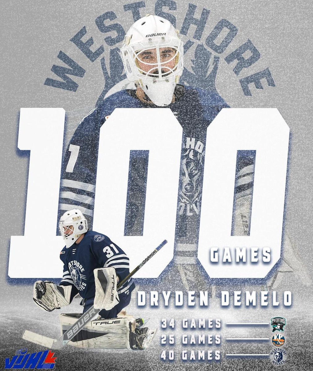 Congrats to <a href="/drydendemelo/">island_stars_#31</a> who will be playing his 💯 VIJHL game tonight!
