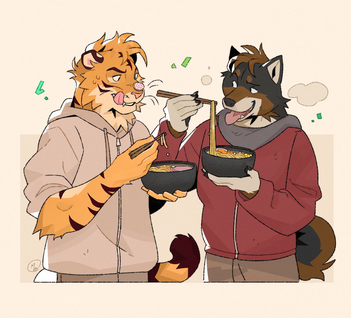 Thank you to my pookie <a href="/TigyTheGaymer/">Tigy</a> for this awesome birthday present! ❤
Also thank you to <a href="/gato_iberico/">Gato</a> for creating this cute art!