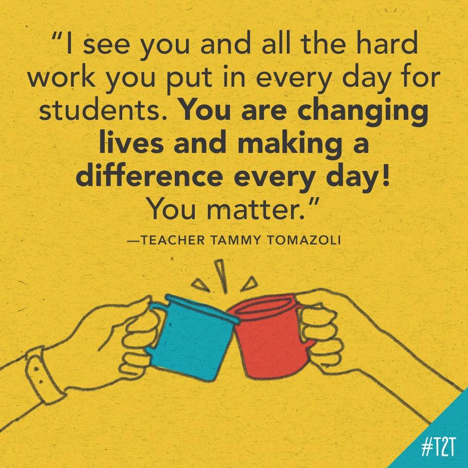 In case you needed to hear it today, T <a href="/TammyTomazoli/">Tammy Tomazoli</a> wants to tell you: 

You matter.