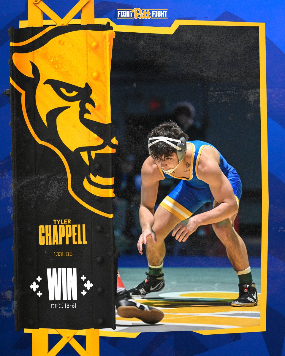 Pitt_WRES's tweet image. Tyler Chappell takes the bout at 133 with an 8-6 victory over Tyson Cook! 

#H2P » #PINZBURGH