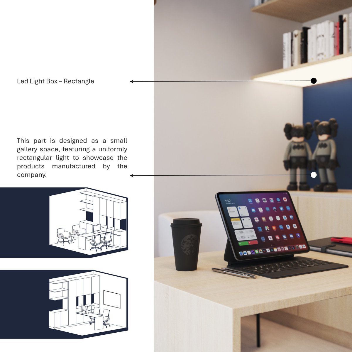 tarafattahii's tweet image. بازطراحی یک دفتر مهندسی با متراژ ۱۰ متر مربع در پاساژ صدف شهر سنندج.
Redesign of the office in Sanandaj, 
Area: 10 m2

#redesign #officedesign #revitarchitecture #interiordesigner #modernoffice #3dvisualisation #architect #Reconstruction #معمار #طراح_داخلی #معمار_ایرانی #سنندج