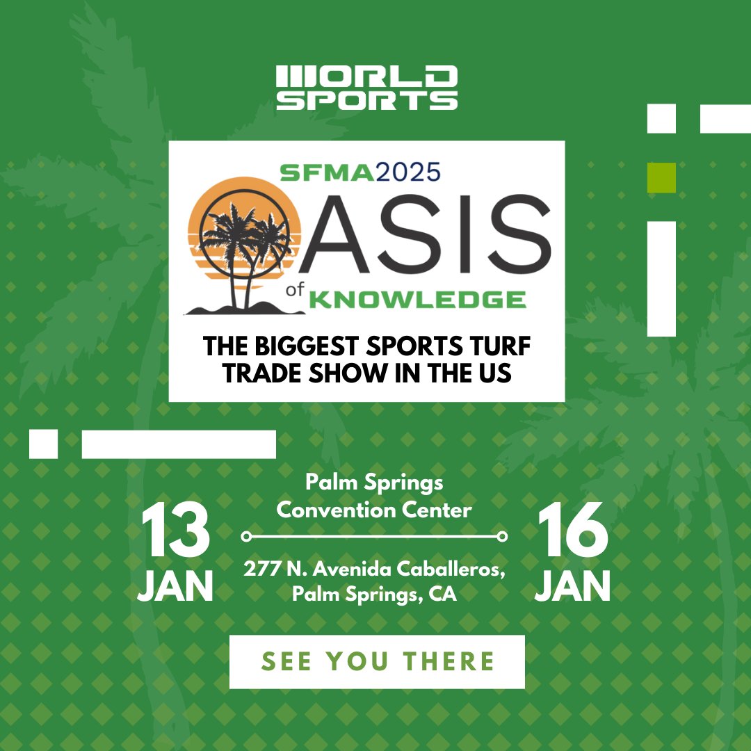 Our team is excited to announce that we’ll be attending <a href="/FieldExperts/">SFMA</a> SFMA 2025 from January 13–16 in Palm Springs! 🌴🎉

We can’t wait to welcome you to our booth, where we’ll be showcasing the cutting-edge innovations set to revolutionize turf management in 2025. 🚀🌱

Come