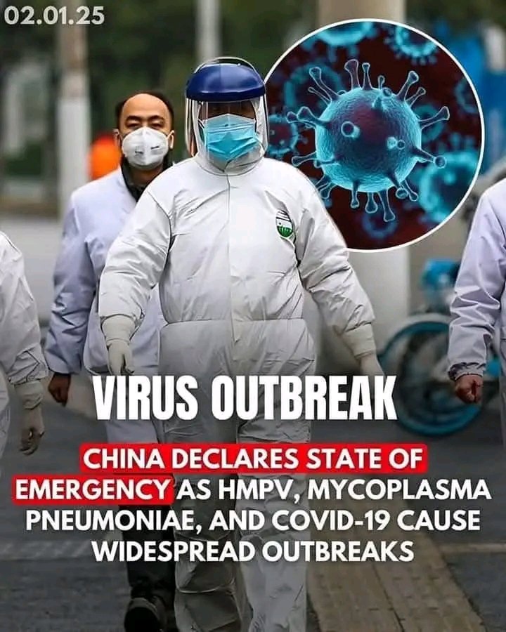 shiv8756's tweet photo. Virus Alert in #China!
#HMPV spreads fast, causing flu-like symptoms. High-risk groups include kids & elderly.
Hospitals overwhelmed as #InfluenzaA & #COVID19 join the mix.
Stay informed & stay safe!
#ChinaVirusOutbreak #HealthCrisis #China https://t.co/TacYu9RcW4