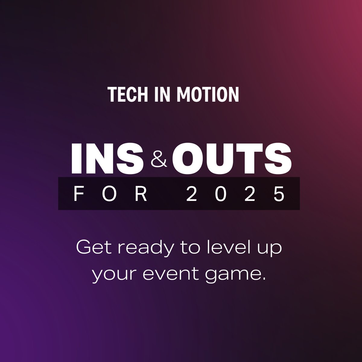 Tech_in_Motion's tweet image. 2025 is here! See what we’re taking into the new year and what we’re leaving behind in 2024! #TechInMotion #2025 #NewYear #InsAndOut