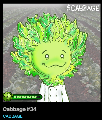Some great reveals so far 🥹

<a href="/grizzle_art/">Grizz</a> crushed the art for this sweet little collection, a teeny labor of love that will result in the firey death of 20% of the total supply of $cabbage, very lovely