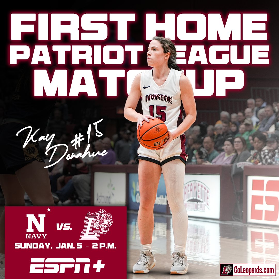 Lafayette WBB (@lafayettewbb) on Twitter photo Our <a href="/PatriotLeague/">Patriot League</a> home slate begins on Sunday versus Navy! Get your tickets now with the link below‼️⬇️
🎟️| tinyurl.com/yt7cwhck
#RollPards #ClimbTheHill <a href="/GoLeopards/">Lafayette Athletics</a> Our <a href="/PatriotLeague/">Patriot League</a> home slate begins on Sunday versus Navy! Get your tickets now with the link below‼️⬇️
🎟️| tinyurl.com/yt7cwhck
#RollPards #ClimbTheHill <a href="/GoLeopards/">Lafayette Athletics</a>