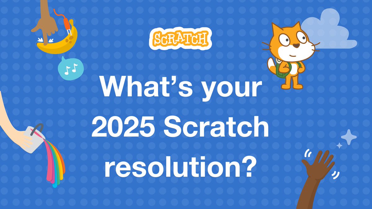 scratch's tweet photo. Happy New Year, Scratchers! What are you looking forward to trying this year? Find some suggestions in the replies below! https://t.co/C364V9o4qt