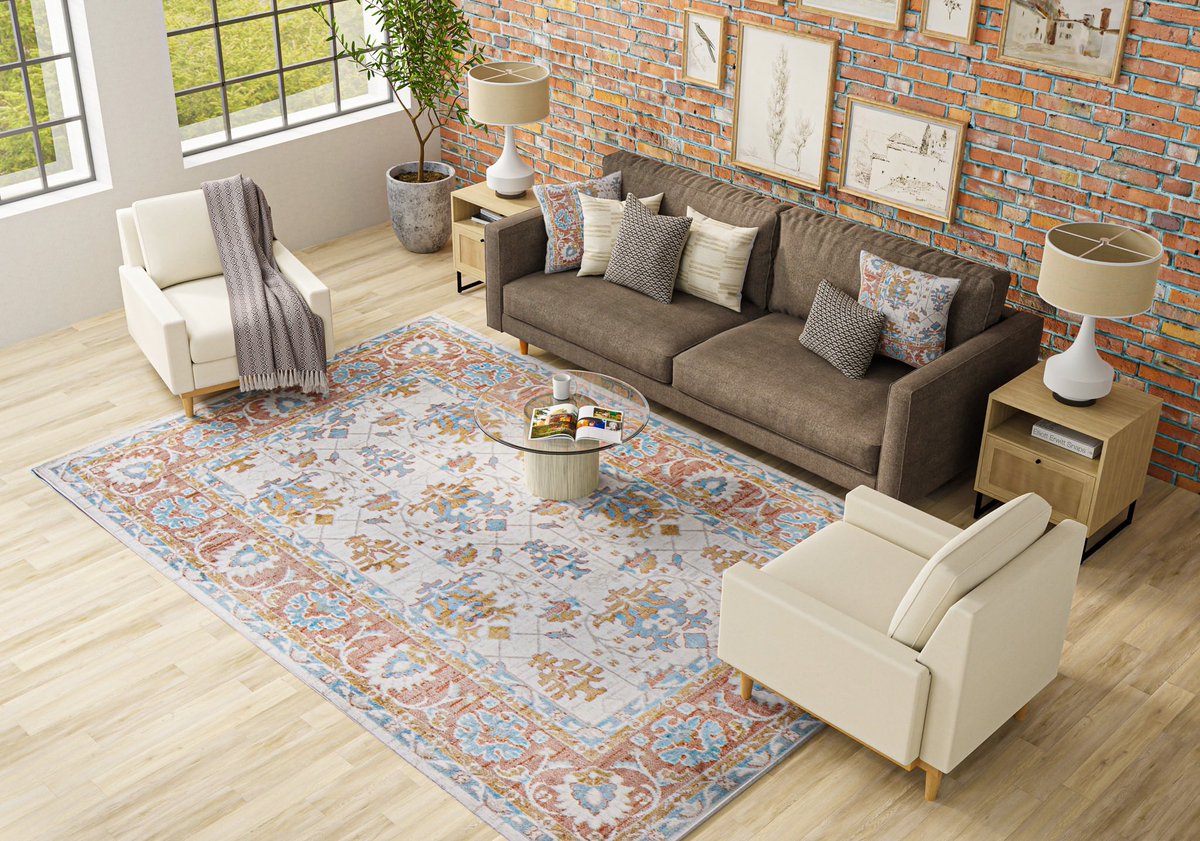 BashianRug's tweet photo. Start the New Year with timeless style ✨🏡 The Ashland Collection brings a fresh take on tradition with its elegant patterns and durable construction. Perfect for grounding your space in beauty and practicality. Featured here: the Ivory Ashland Area Rug 🤍 Make this year the year of elevated interiors! #NewYearNewLook #AshlandCollection #HomeGoals