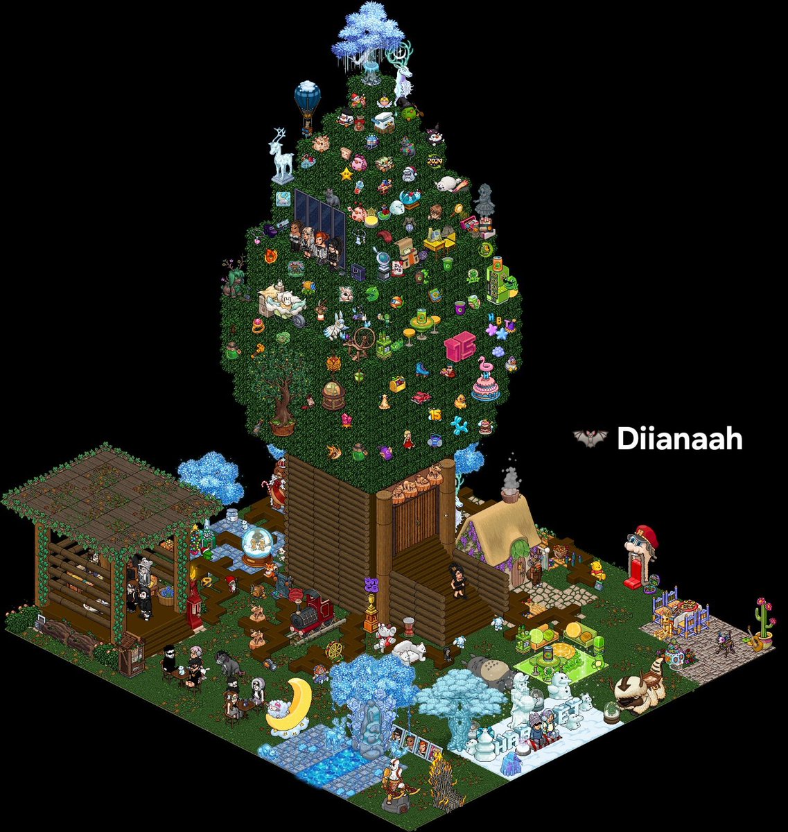 DiianaahHB's tweet image. COMPETIÇÃO: Noz - A Grande Árvore Do Habblet 
Nick: Diianaah
#NatalHabblet