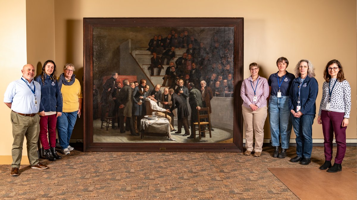 UMass Chan Medical School (@umasschan) on Twitter photo A special event celebrating the arrival of American artist Robert C. Hinckley’s painting The First Operation Under Ether is being held in the Lamar Soutter Library at <a href="/UMassChan/">UMass Chan Medical School</a> on Tuesday, Jan. 7, at 11 a.m.
Register for the event: direc.to/m8e7 #art <a href="/UMassChanLib/">Lamar Soutter Library at UMass Chan Medical School</a> A special event celebrating the arrival of American artist Robert C. Hinckley’s painting The First Operation Under Ether is being held in the Lamar Soutter Library at <a href="/UMassChan/">UMass Chan Medical School</a> on Tuesday, Jan. 7, at 11 a.m.
Register for the event: direc.to/m8e7 #art <a href="/UMassChanLib/">Lamar Soutter Library at UMass Chan Medical School</a>
