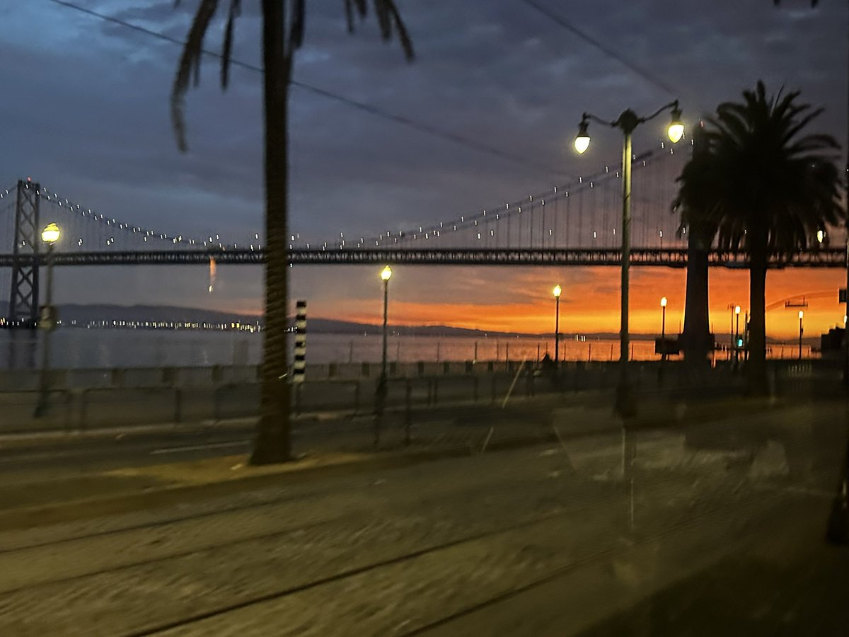 Gorgeous San Francisco, this pic taken from our crew transport enroute the airport early morning of the 1st
