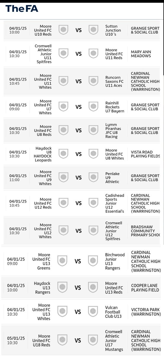 ⚽️⚽️ WEEKENDS FIXTURES ⚽️⚽️