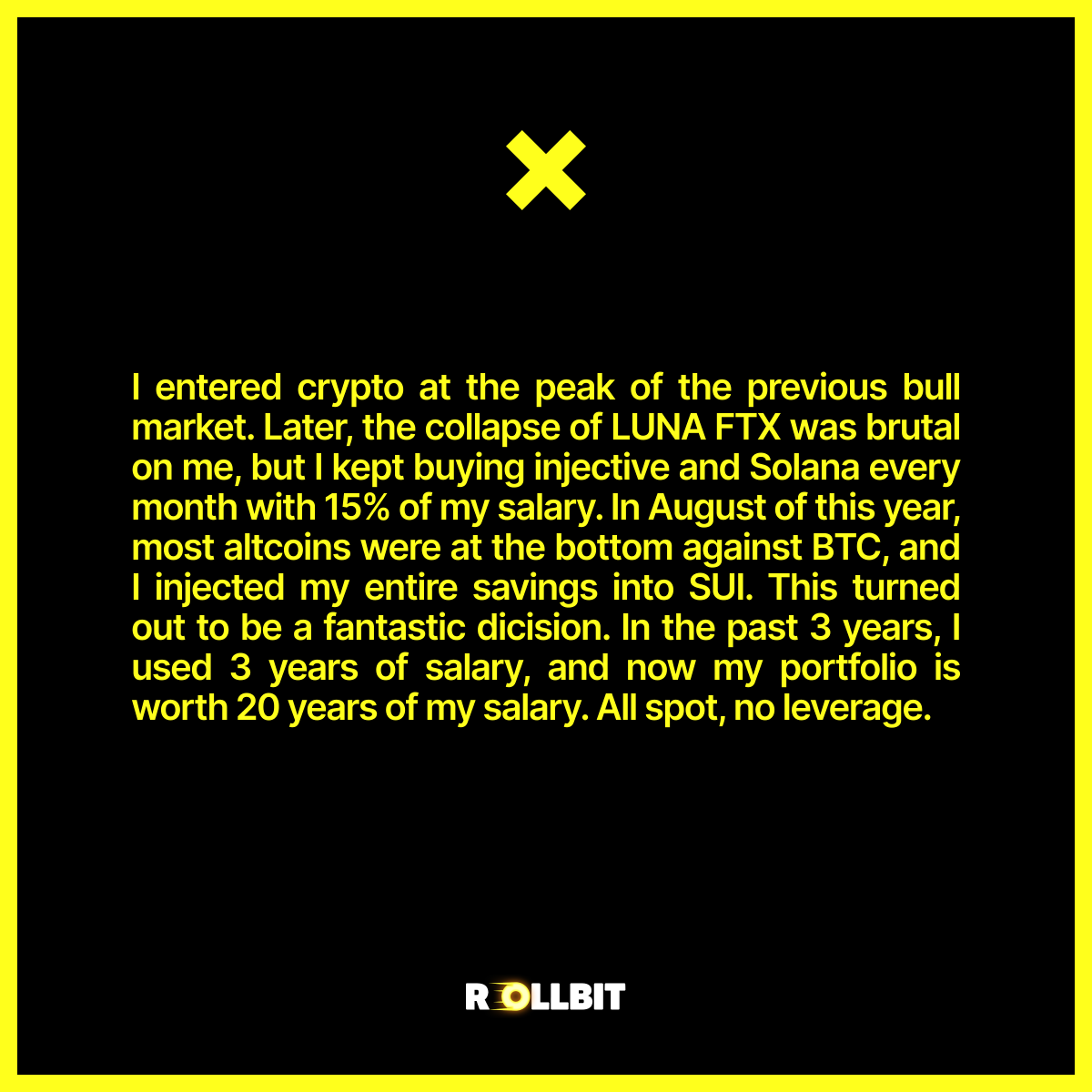 coinfessions's tweet photo. All spot, no leverage. https://t.co/OqZLp0JG0v